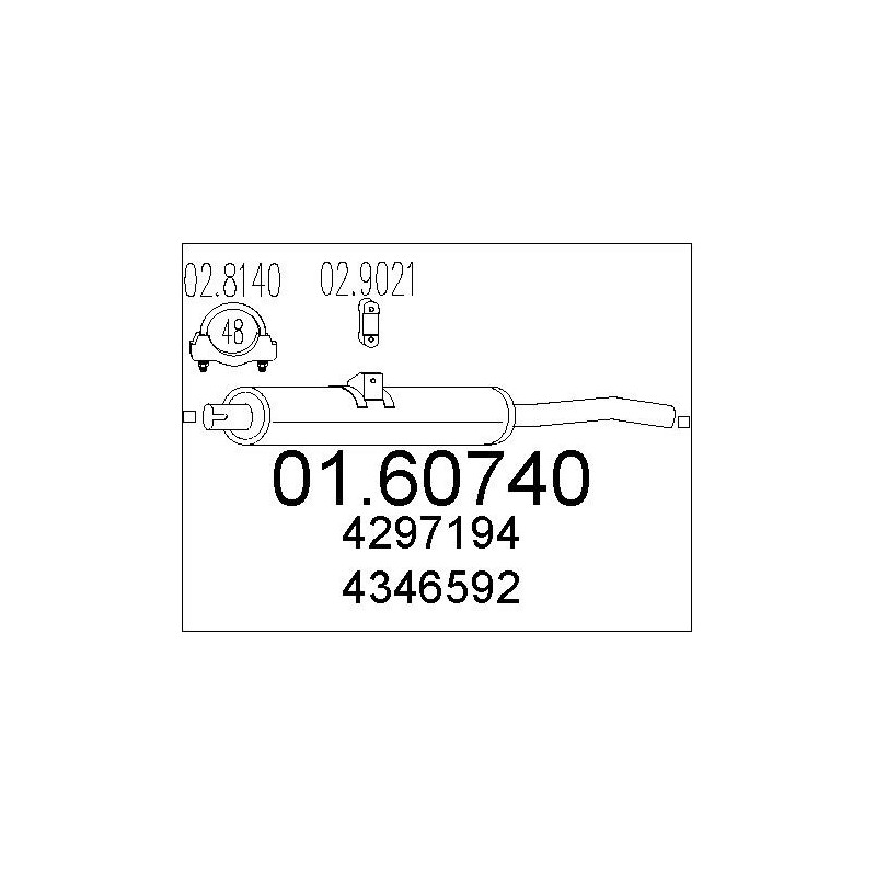 Silencieux arrière MTS