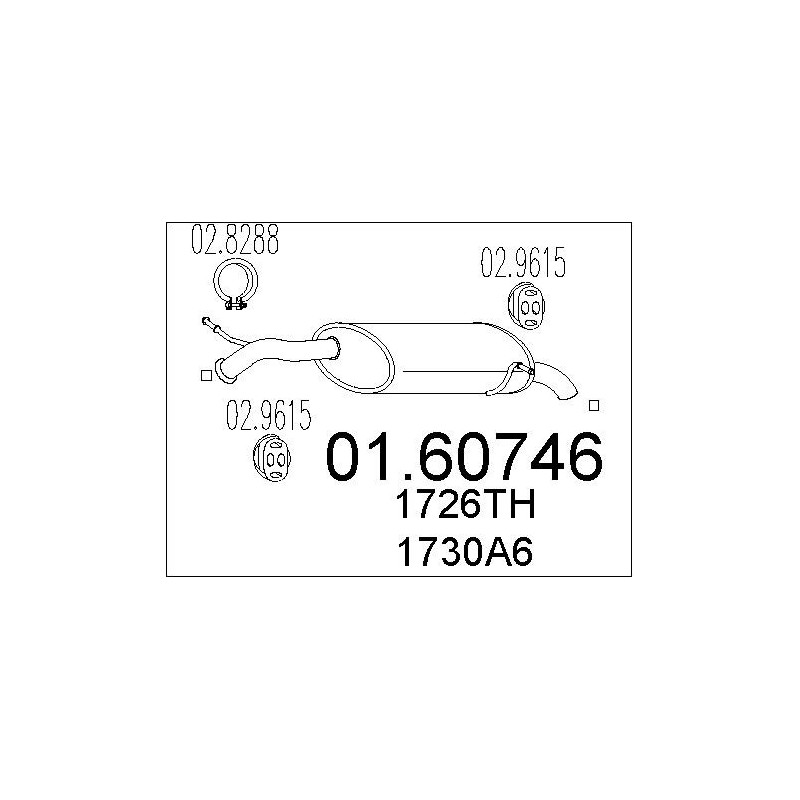 Silencieux arrière MTS