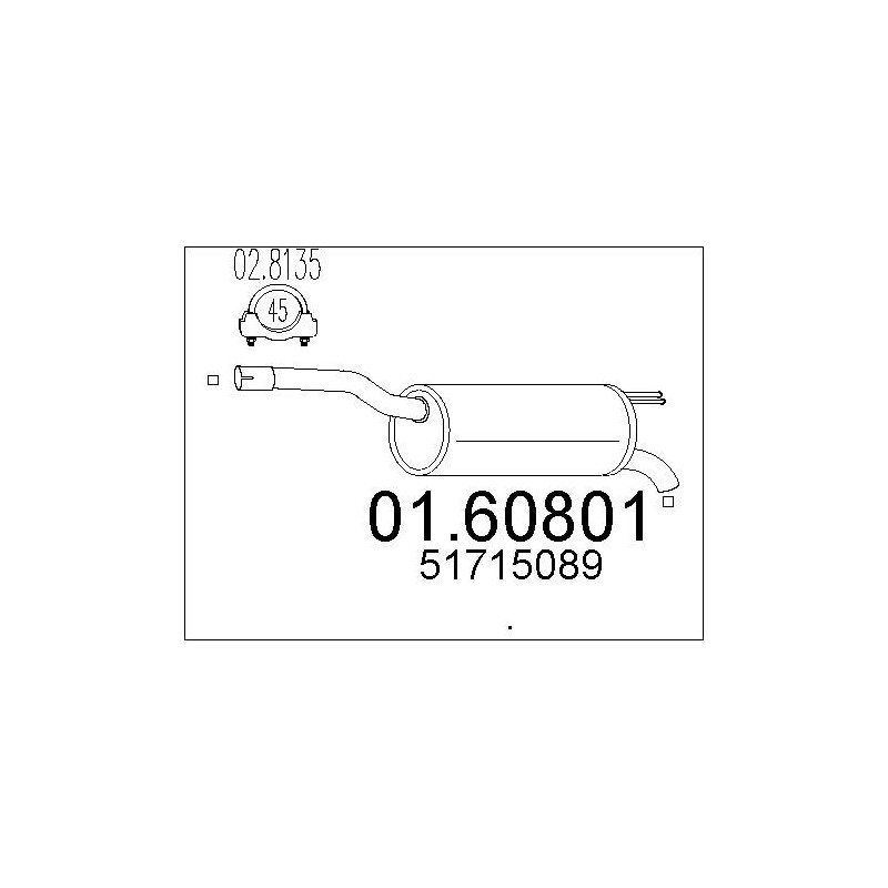 Silencieux arrière MTS