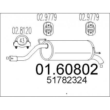 Silencieux arrière MTS