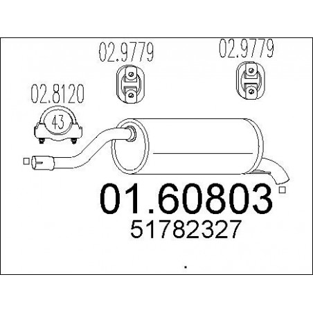 Silencieux arrière MTS