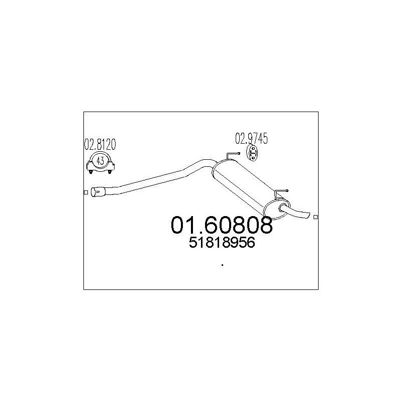 Silencieux arrière MTS