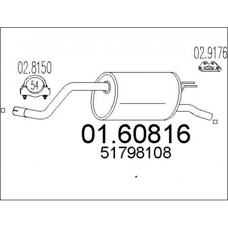 Silencieux arrière MTS