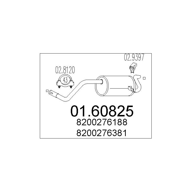 Silencieux arrière MTS