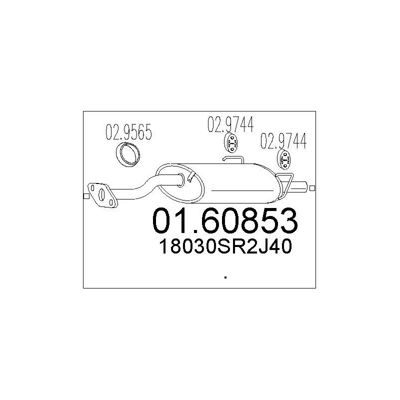 Silencieux arrière MTS