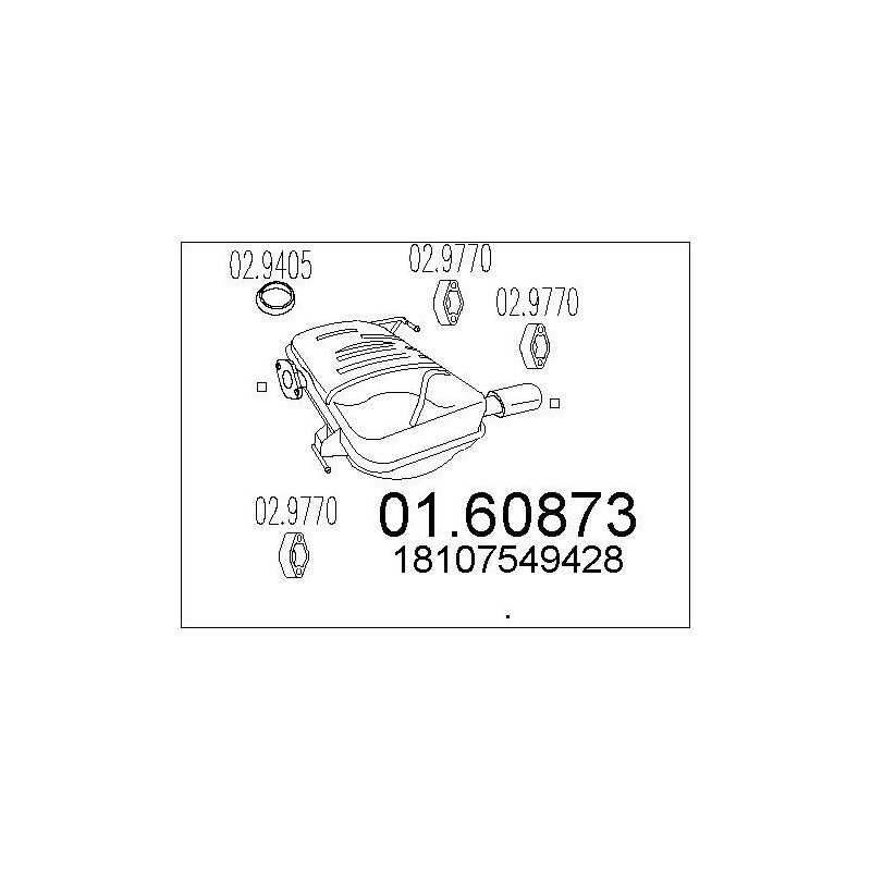Silencieux arrière MTS