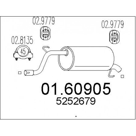 Silencieux arrière MTS