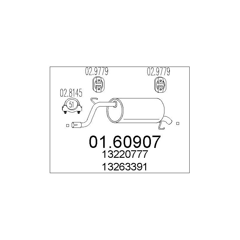 Silencieux arrière MTS