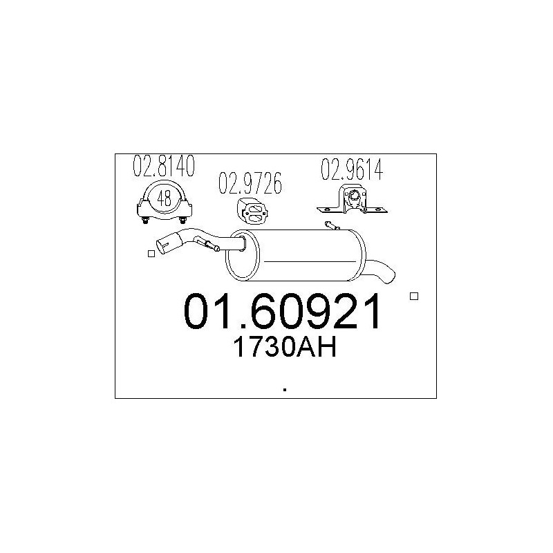 Silencieux arrière MTS