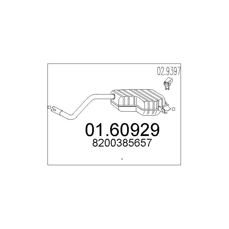 Silencieux arrière MTS