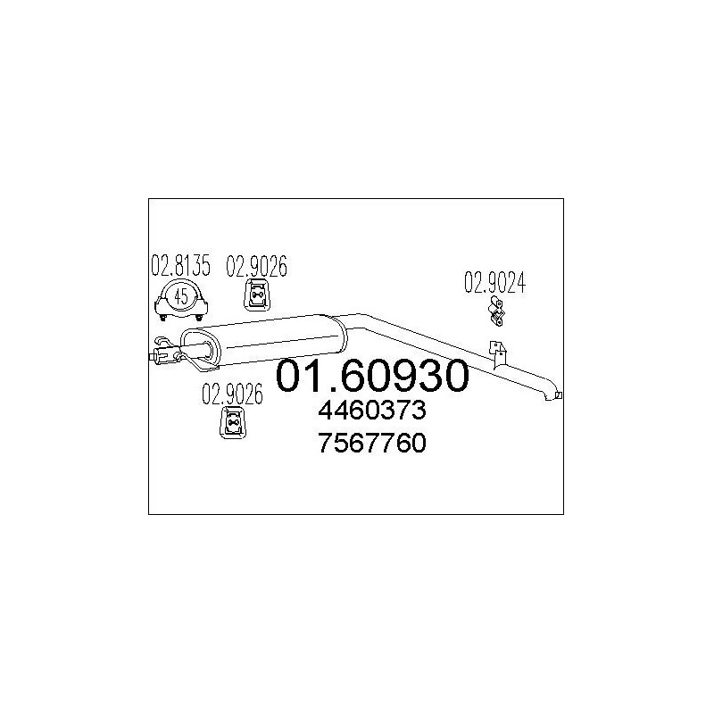 Silencieux arrière MTS