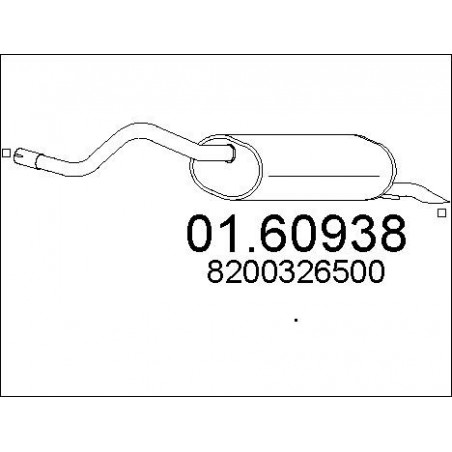 Silencieux arrière MTS