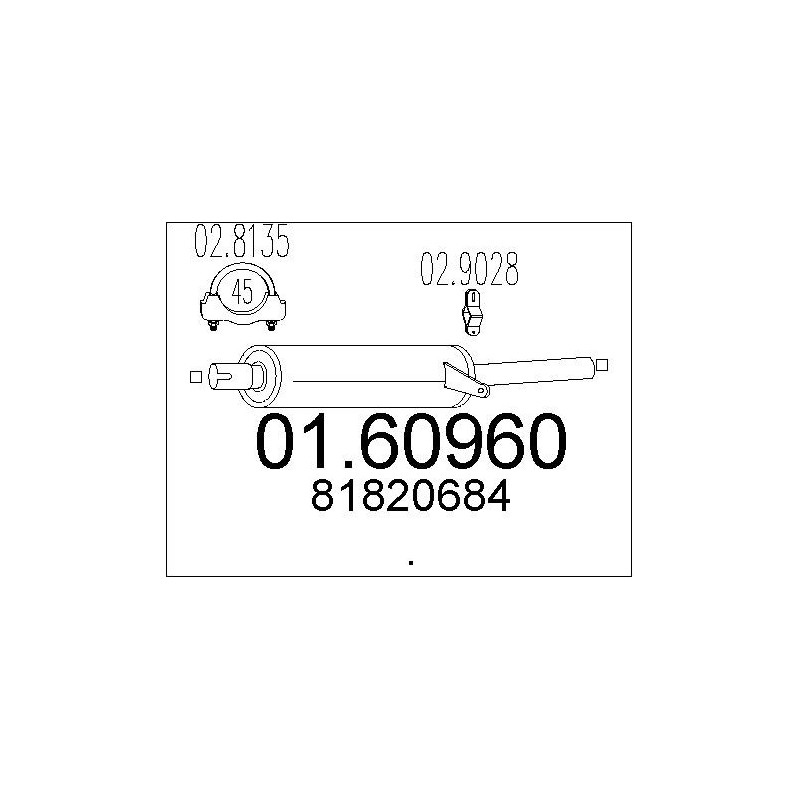 Silencieux arrière MTS