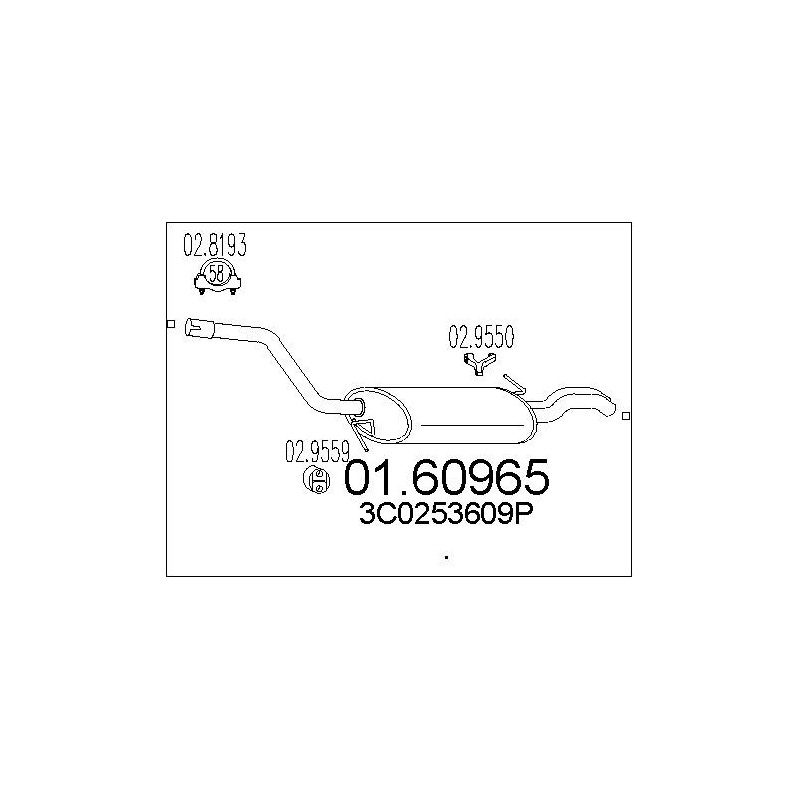 Silencieux arrière MTS