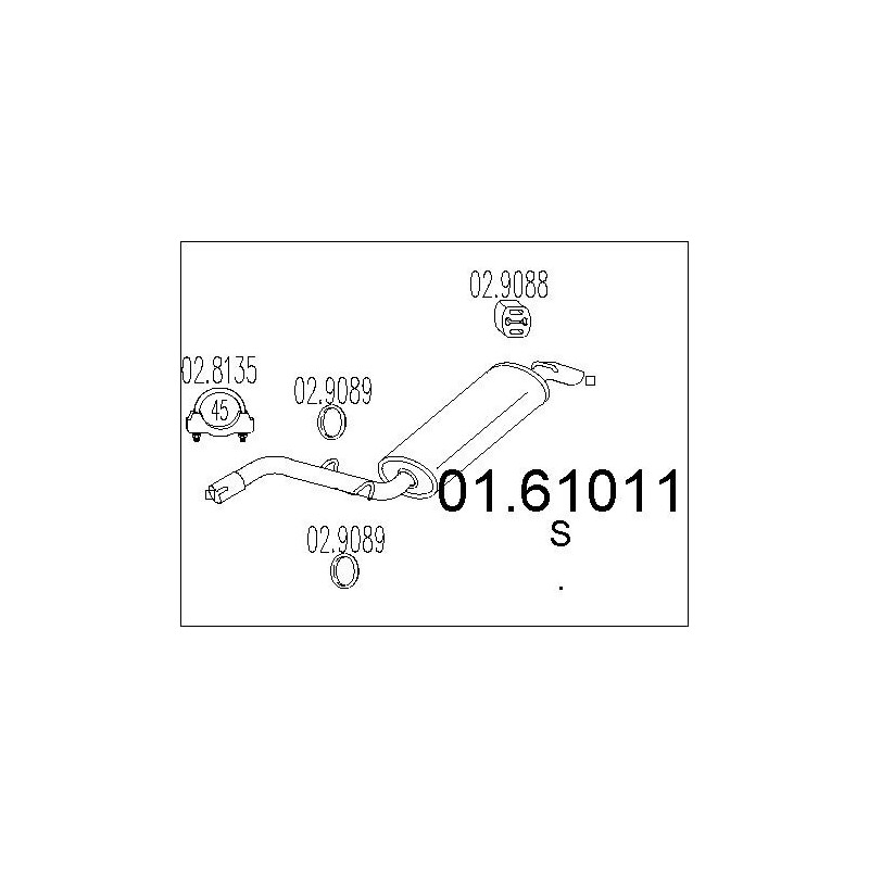 Silencieux arrière MTS