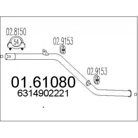 Silencieux arrière MTS