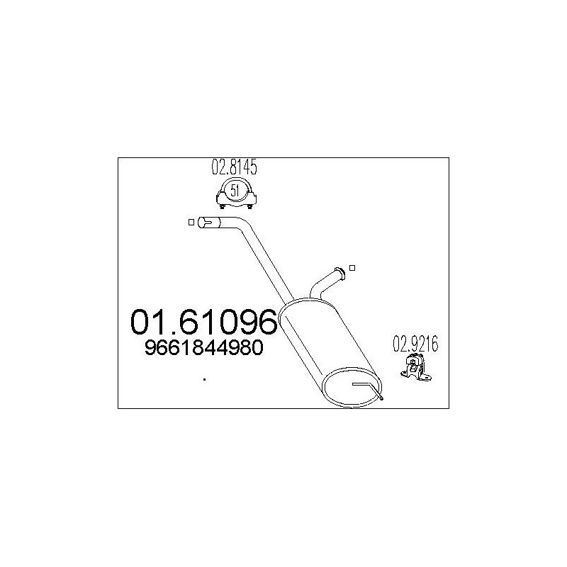 Silencieux arrière MTS