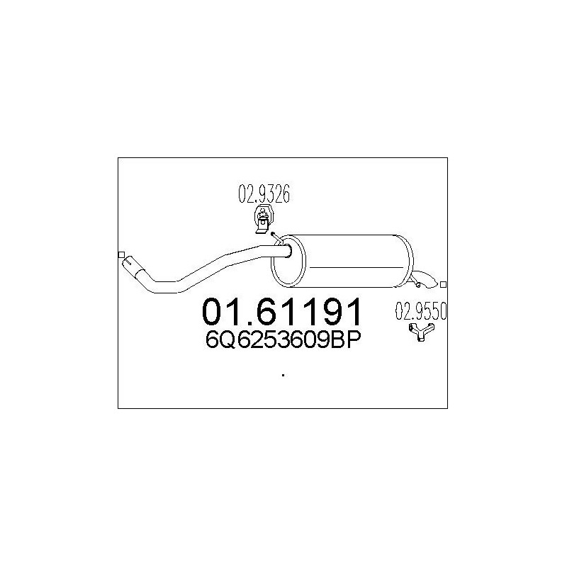 Silencieux arrière MTS