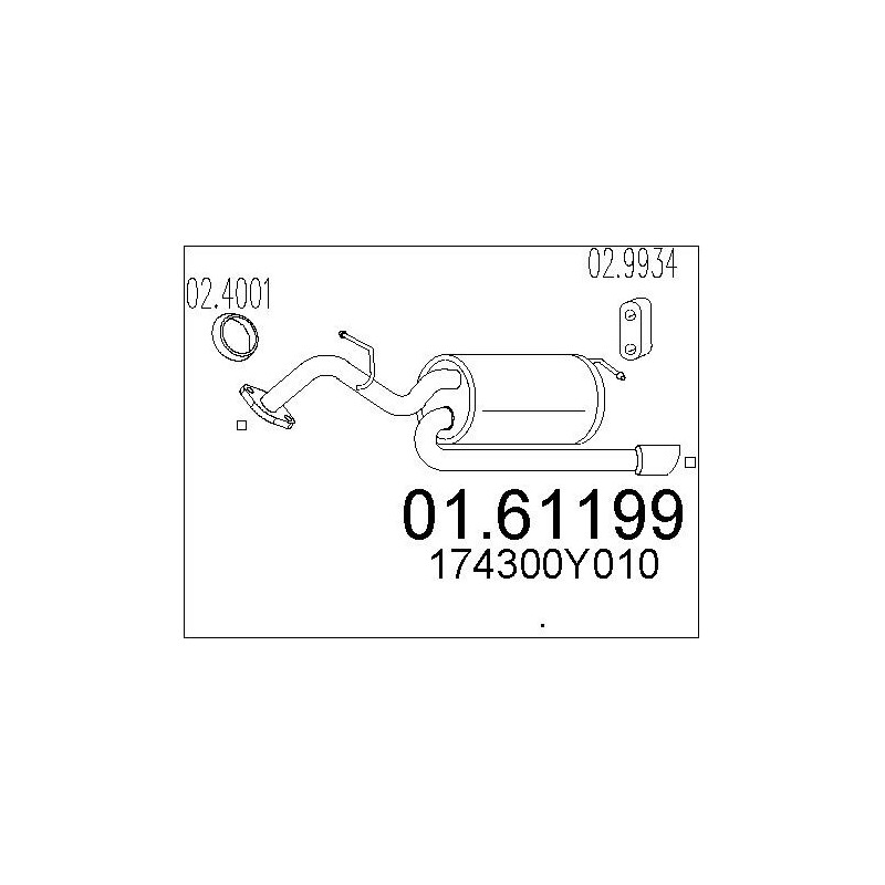 Silencieux arrière MTS