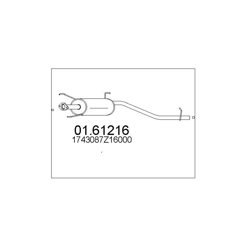 Silencieux arrière MTS