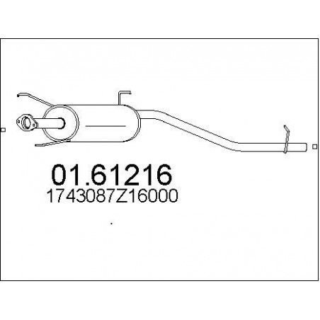 Silencieux arrière MTS