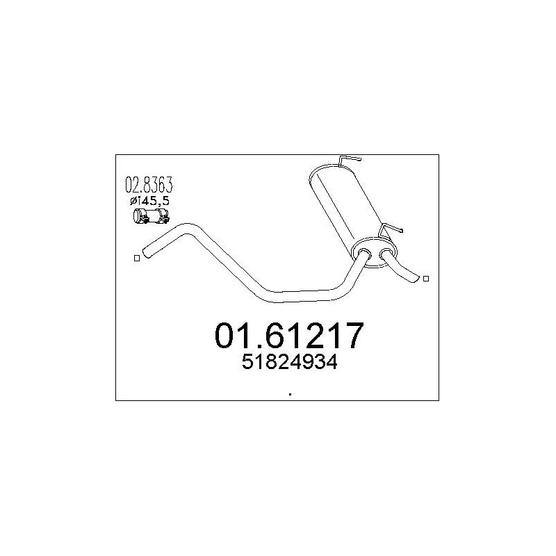 Silencieux arrière MTS