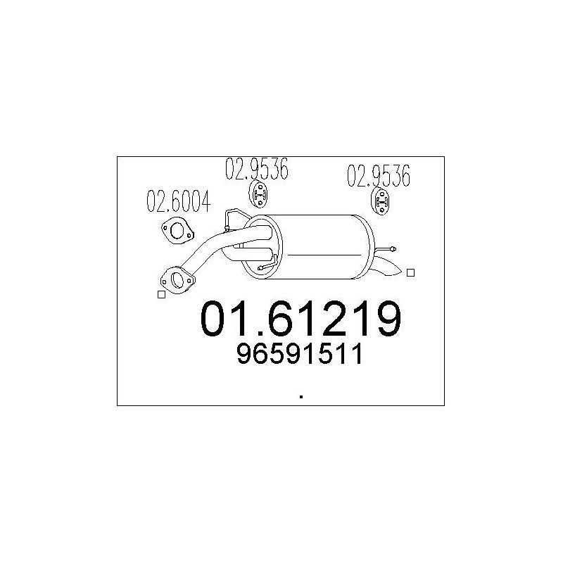 Silencieux arrière MTS