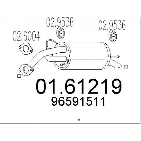 Silencieux arrière MTS