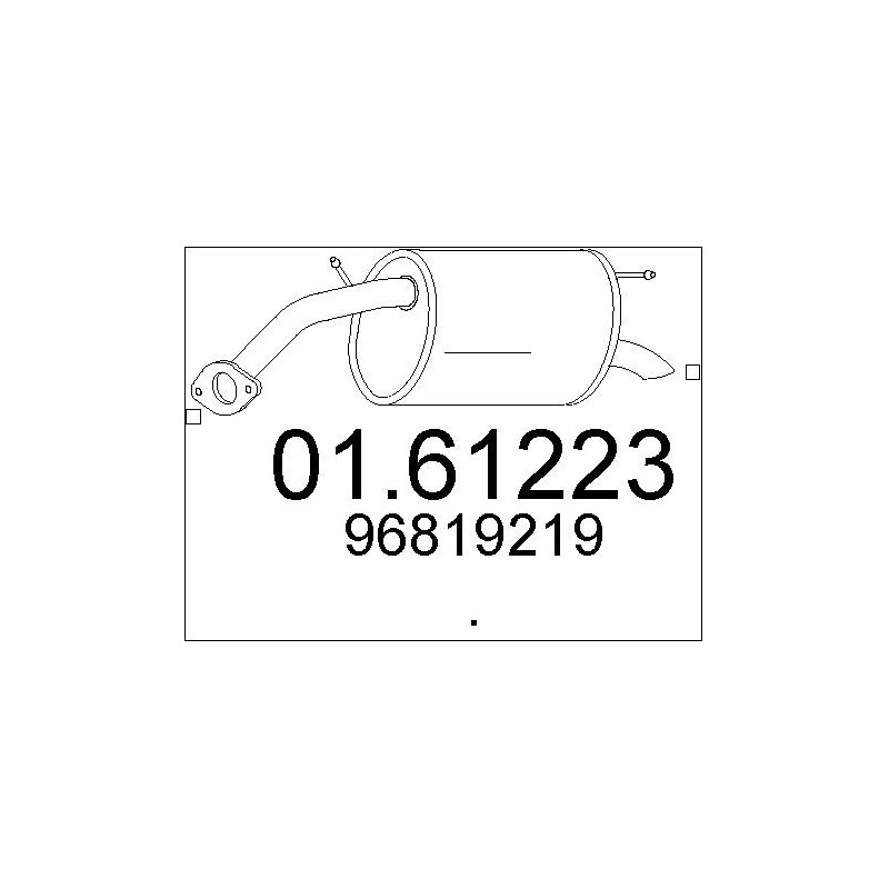 Silencieux arrière MTS