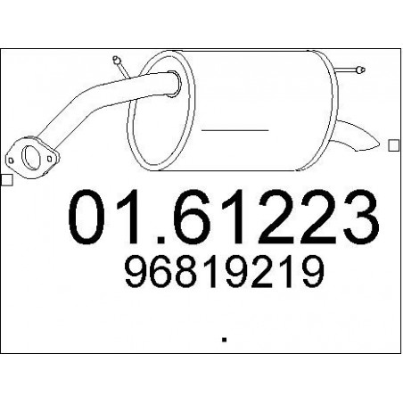 Silencieux arrière MTS