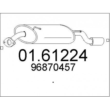 Silencieux arrière MTS
