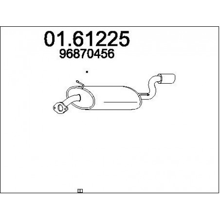 Silencieux arrière MTS