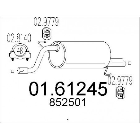 Silencieux arrière MTS