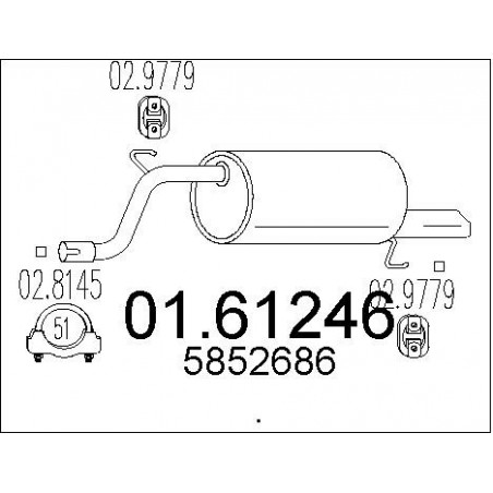 Silencieux arrière MTS