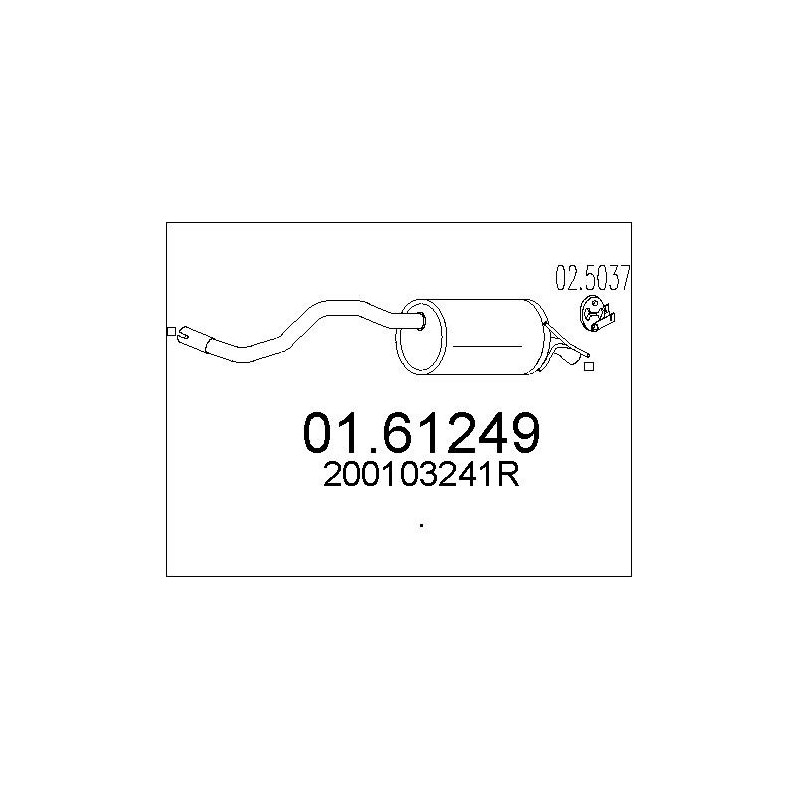 Silencieux arrière MTS