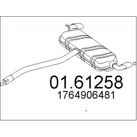 Silencieux arrière MTS