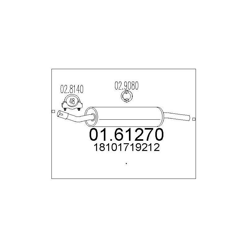Silencieux arrière MTS
