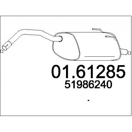 Silencieux arrière MTS