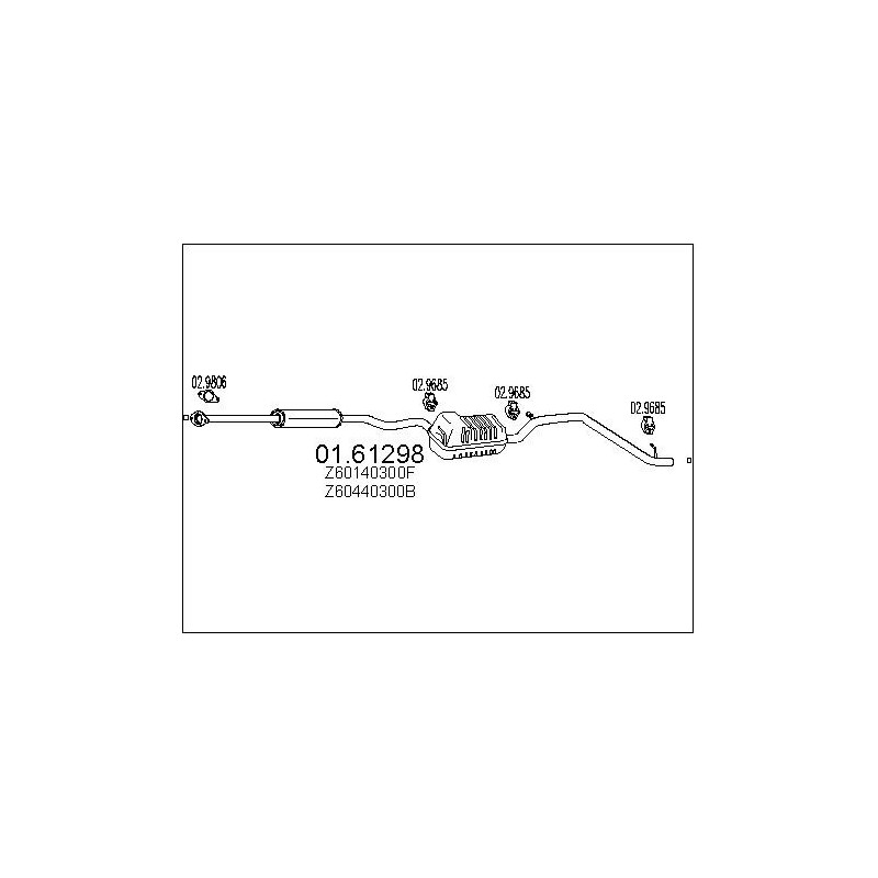 Silencieux arrière MTS