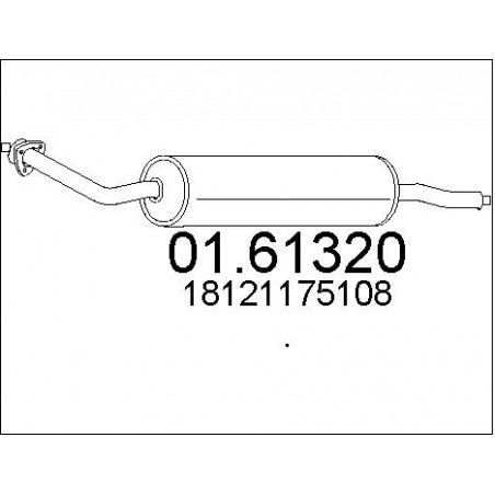 Silencieux arrière MTS