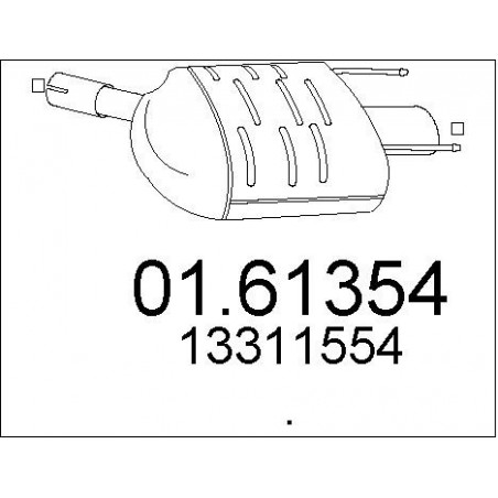 Silencieux arrière MTS