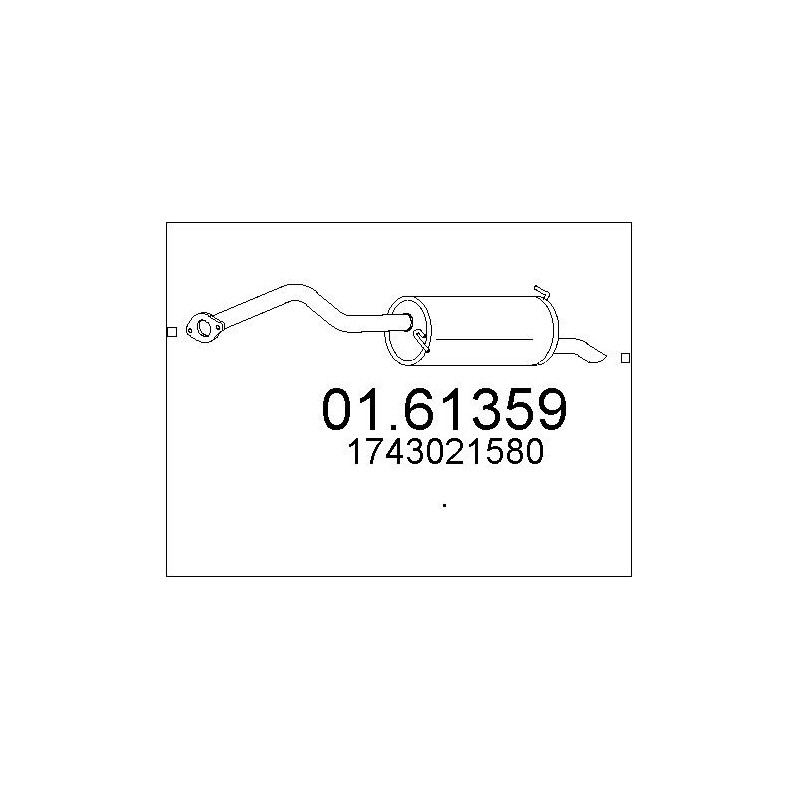 Silencieux arrière MTS