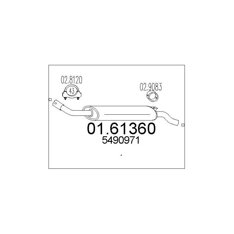 Silencieux arrière MTS