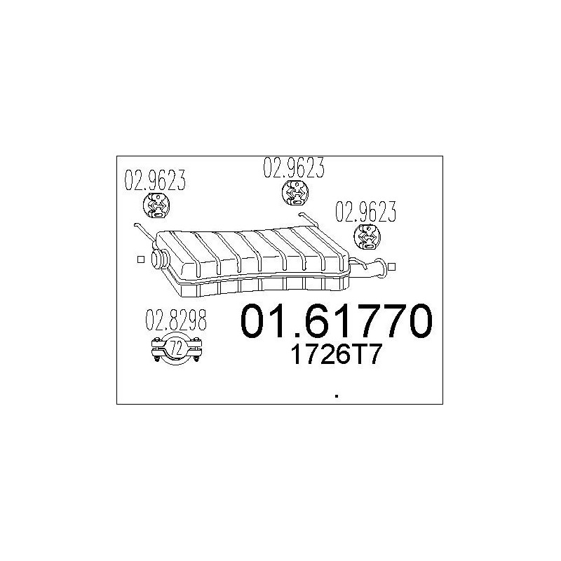 Silencieux arrière MTS
