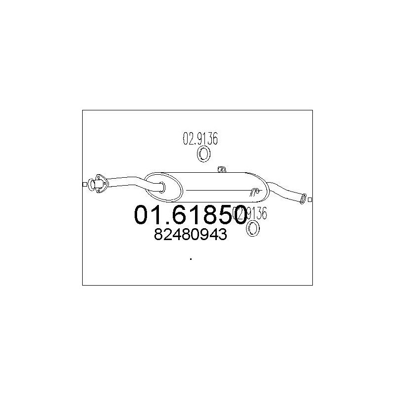 Silencieux arrière MTS