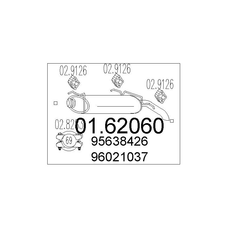 Silencieux arrière MTS