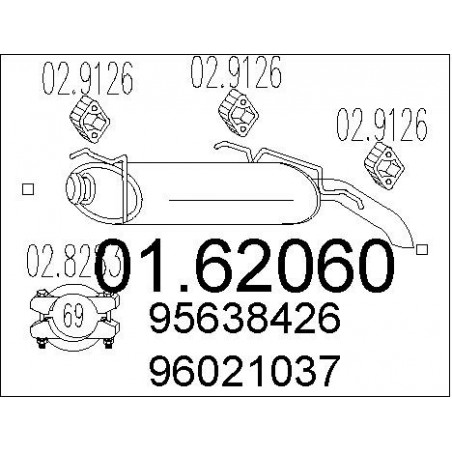 Silencieux arrière MTS