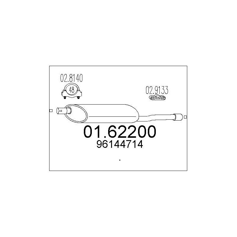 Silencieux arrière MTS