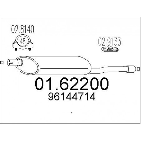 Silencieux arrière MTS