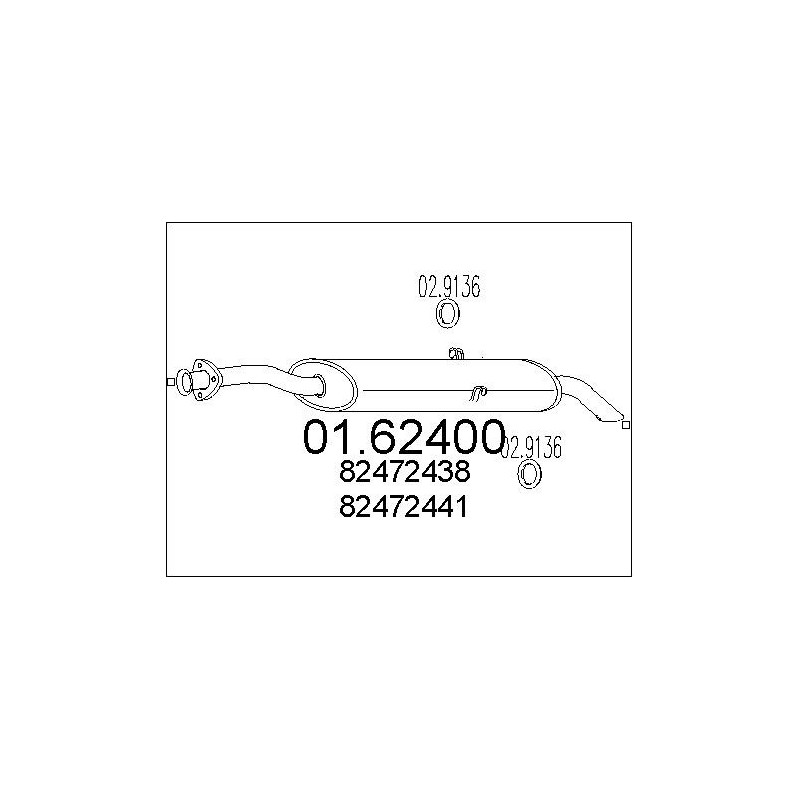 Silencieux arrière MTS